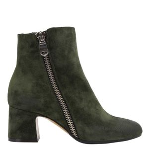 Ankle boot with double side zip