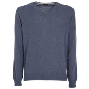 Maglione con scollo a V in lana merino