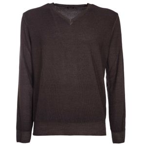 Pullover in lana merino con scollo a V