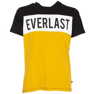 T-shirt tricolore con maxi logo