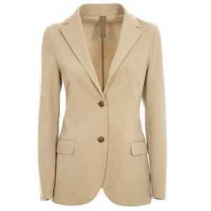 Single-breasted jacket in cotton blend