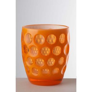 Low fluo orange glass