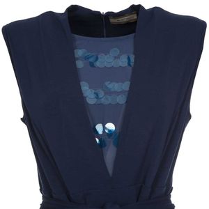 Viscose jumpsuit with sequins