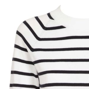Pullover in cotone biologico a righe