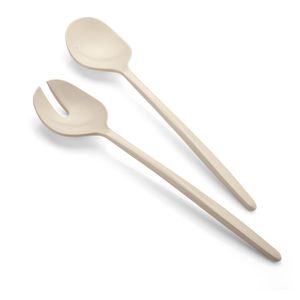 Tierra beige salad servers