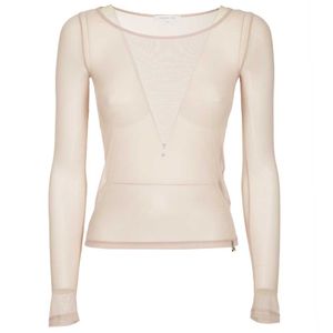 T-shirt manica lunga trasparente