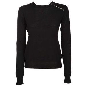 Lightweight wool sweater with studs