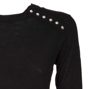 Lightweight wool sweater with studs