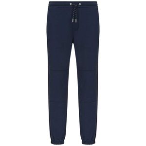 Sporty blue fleece cotton trousers