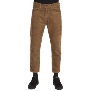 Pantalone marrone in velluto a coste