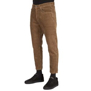 Pantalone marrone in velluto a coste