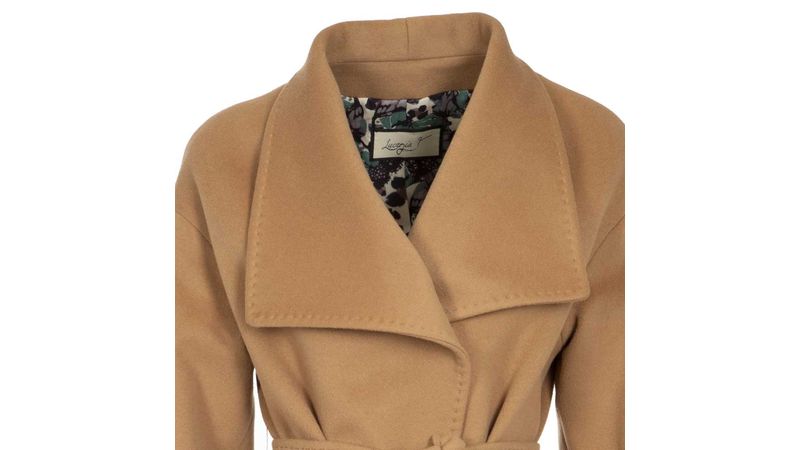 SD bottoni e cappuccio 40-46 cappotto da donna con cintura 