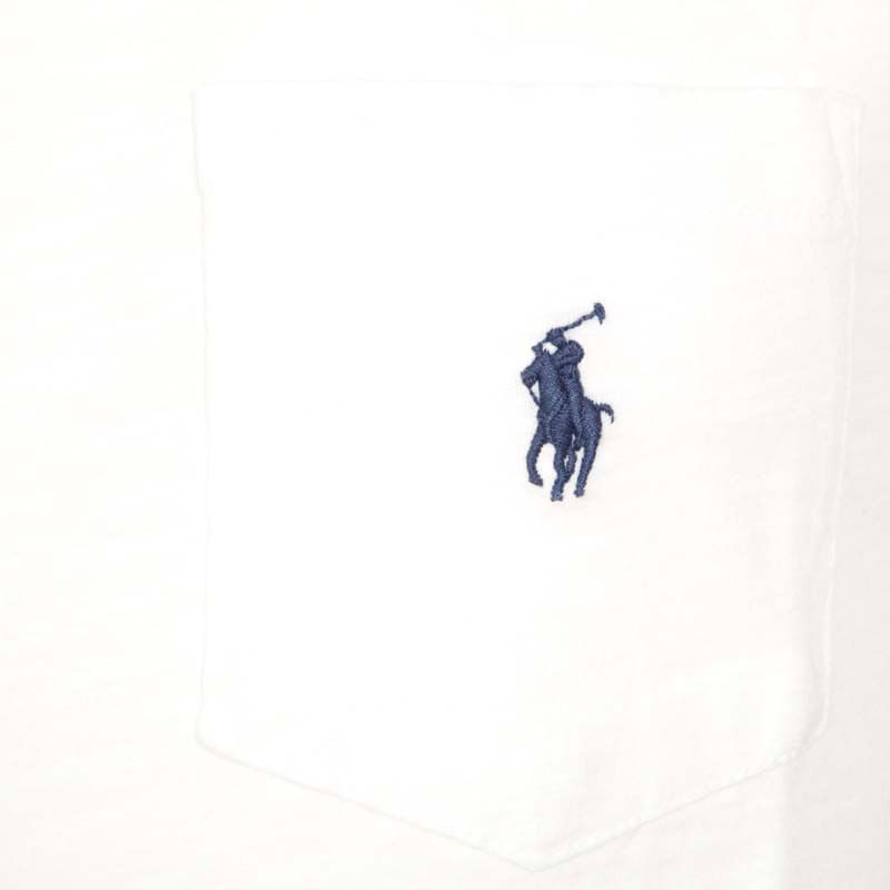 Polo Ralph Lauren - Custom Slim fit white T-Shirt with logoed pocket on  