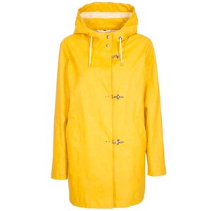 Giubbino leggero giallo con cappuccio