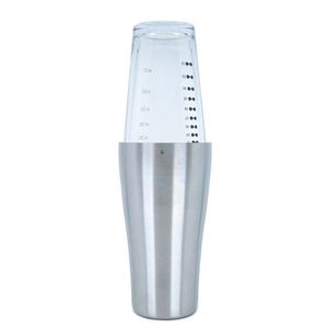 Boston shaker in steel and glass