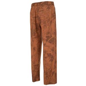Pantalone marrone in leggera lana vergine