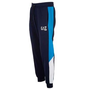 Pantalone jogger con bande in contrasto