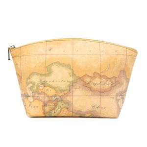 Natural pochette with Geo print