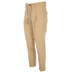 Pantalone in cotone stretch con lacci