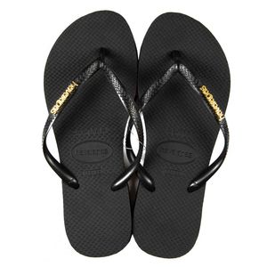 Infradito Slim Logo Metallic