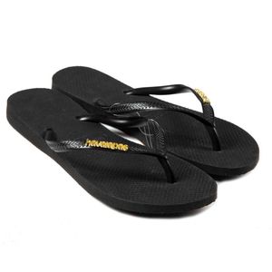 Infradito Slim Logo Metallic