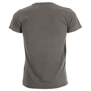 Gray t-shirt with logo on the sleeve