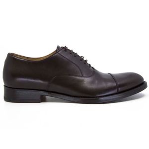 Brown lace-up in smooth leather