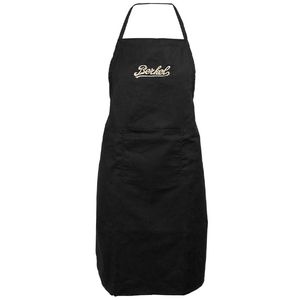 Grembiule nero con logo ricamato