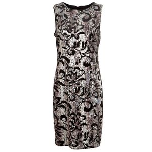 Little black dress with sequins