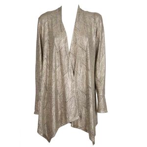 Golden cardigan without buttons