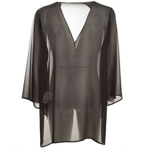 Black satin shrug