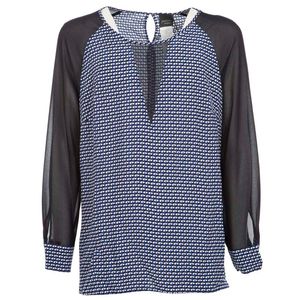 Baita blouse with transparent sleeves