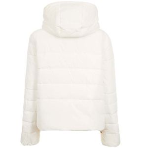 White down jacket with straps