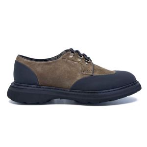Stringata 3 occhielli in suede