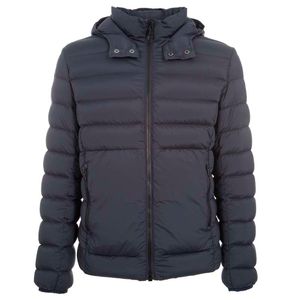 Down jacket in stretch fabric 1227 Blue