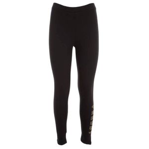 Leggins in cotone con logo dorato