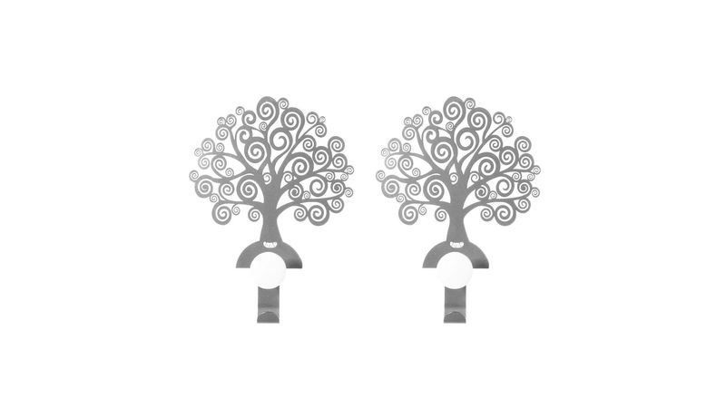 Arti e Mestieri - Set Ganci Albero della Vita 2 pz avorio su