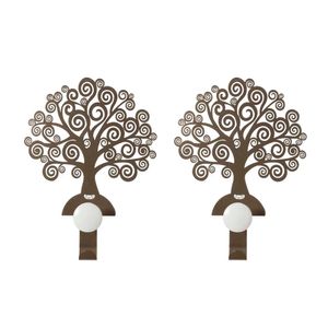 Set Ganci Albero della Vita 2 pz bronzo