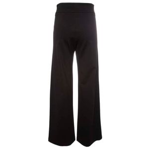 Pantalone a zampa con elastico in vita