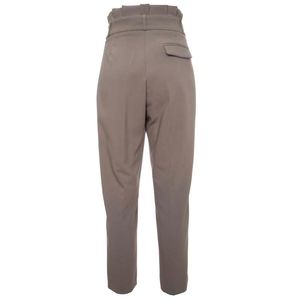 High-waisted baggy trousers