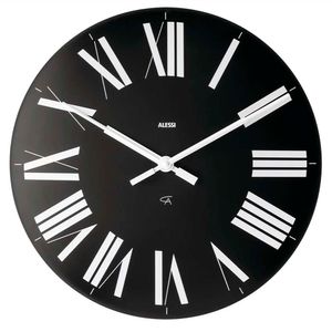 Firenze black wall clock