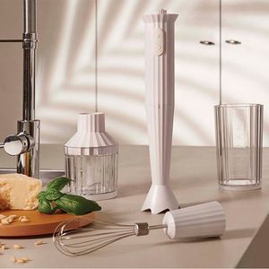 White Plissè hand blender set