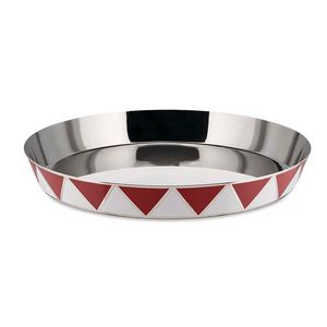Circus round tray in steel