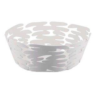 Cestino Barket in acciaio bianco