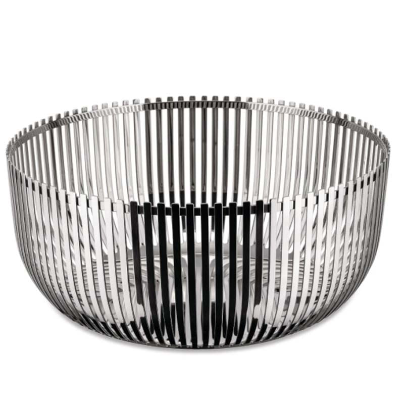 Fruttiera In Acciaio Inox Cromato Com-four - 32x30x12.5 Cm Per Frutta E Decorazioni - Foto 10