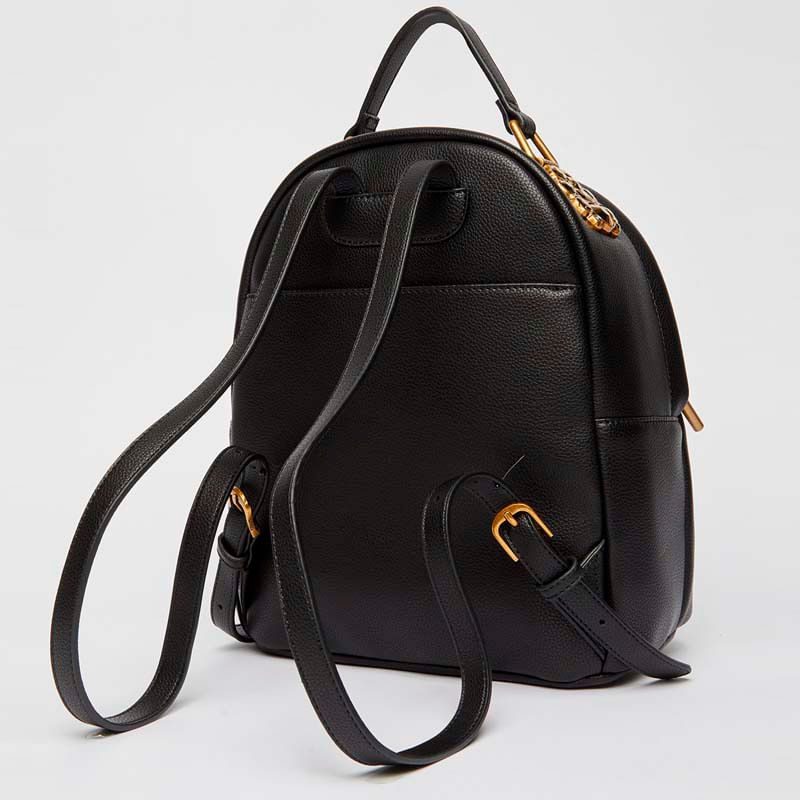 gold leather backpack