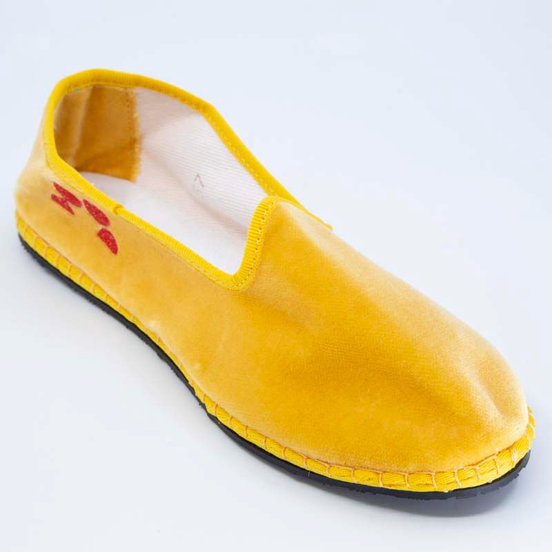 LE PAPU '- Yellow velvet Friulane with Arteni logo on Arteni.it