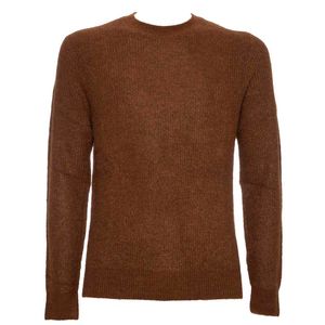 Brown sweater in wool and alpaca