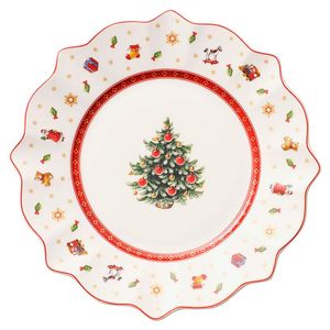 Toy's Delight white breakfast plate