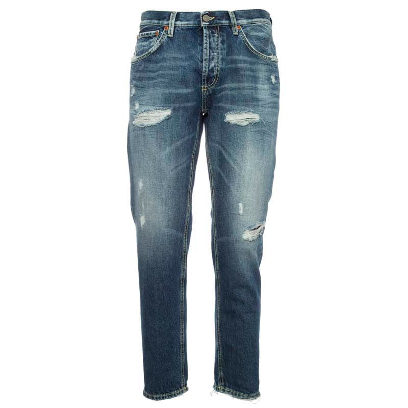 Dondup - Brighton carrot fit jeans with abrasions on Arteni.it